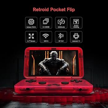 Retroid Handheld Pocket Flip 16BitUS Konsola do gier z 8